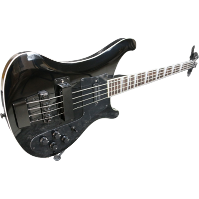 Custom Nova 4003 Black Jetglo 4 String Bass Black Pickguard - Image 7