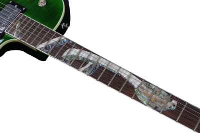 Custom Crown Green Flame Maple Top Snakepit Slash Electric Guitar - Image 8