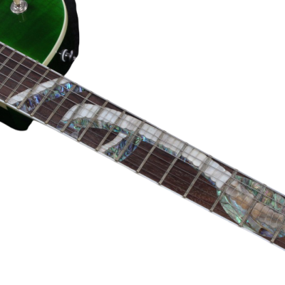 Custom Crown Green Flame Maple Top Snakepit Slash Electric Guitar - Image 8