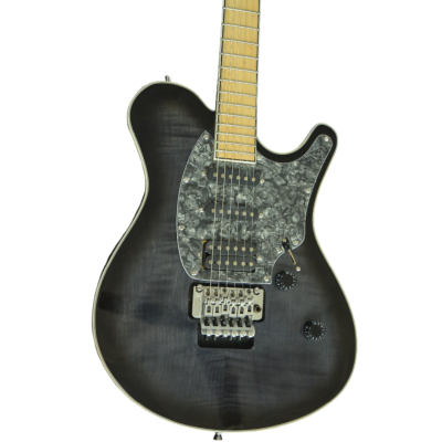 Custom Onyx Legend Transparent Graphite Light Burst Tremolo Electric Guitar