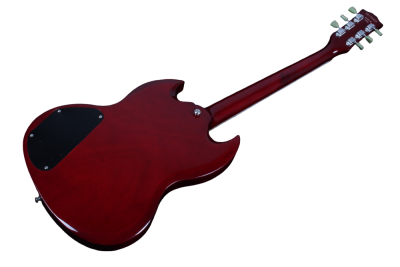 Custom Crown SG Heritage Cherry Angus Dual Humbucker Pickups Thunderstruck Guitar Lightning Bolt Fretboard Inlays - Image 8