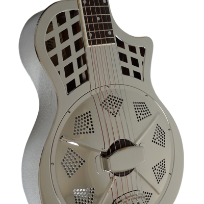 Custom Cobalt Resonator Highway 61 Polished Nickel Steel Body Resophonic Tricone