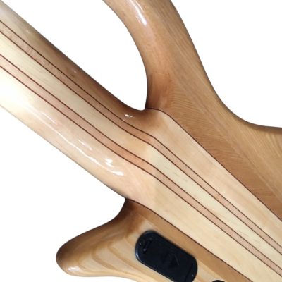 Custom Onyx Patriot Translucent Charcoal Burst Flamed Maple 6 String Bass Multi Fanned Fret - Image 10