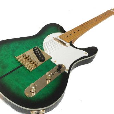 Custom Regent Merle Tuff Dog Emerald Green Burst Guitar - Image 6