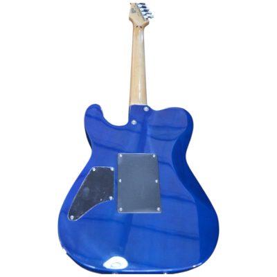 Custom Titan KR 24 Aqua Blue Burst Quilted Maple Top Floyd Rose Tremolo Guitar - Image 9