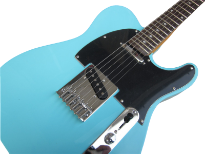 Custom Regent Daphne Blue Muddy Chrome Lipstick Style Neck Pickup Single Coil Bridge Pickup Guitar - Image 7