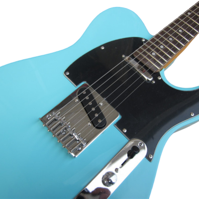 Custom Regent Daphne Blue Muddy Chrome Lipstick Style Neck Pickup Single Coil Bridge Pickup Guitar - Image 7