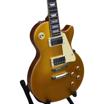 Custom Crown Standard Goldtop Slash Metallic Classic Gold Finish Guitar - Image 5