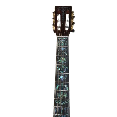 Custom Vertex D45 000 Dreadnought Solid Spruce Electric Acoustic Guitar Tree Of Life Abalone Inlaid - Image 2