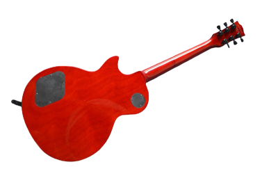 Custom Crown Crimson Quilt Top Dark Fire Bigsby Vibrato Tailpiece P90 Humbucker Pickups Guitar - Image 12