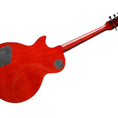 Custom Crown Crimson Quilt Top Dark Fire Bigsby Vibrato Tailpiece P90 Humbucker Pickups Guitar - Image 12