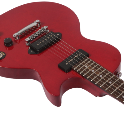 Custom Crown Bob Angus Cherry Red P90 Soapbar Pickups Marley Electric Guitar - Image 4