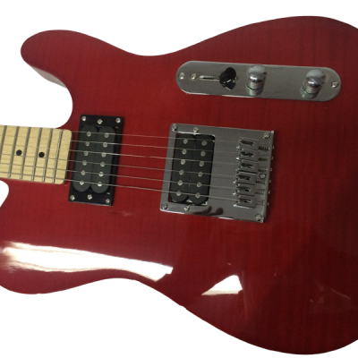 Custom Regent Crimson Red Transparent John 5 FMT HH Dual Humbucker Setup Electric Guitar - Image 2