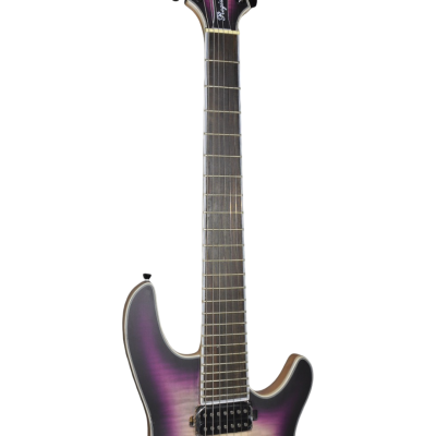 Custom Onyx Regius 7 Trans Dirty Purple Burst 7 String Guitar - Image 4