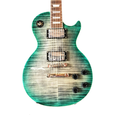 Custom Crown Standard Seafoam Green Burst Flamed Maple Top Electric Guitar