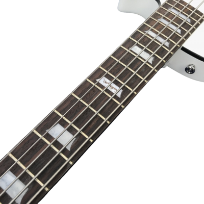 Custom Obsidian Grass Alpine White Root 4 String Bass - Image 3