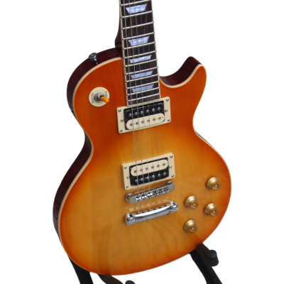 Custom Crown Standard Page Faded Sunburst Plaintop Electric Guitar - Image 5