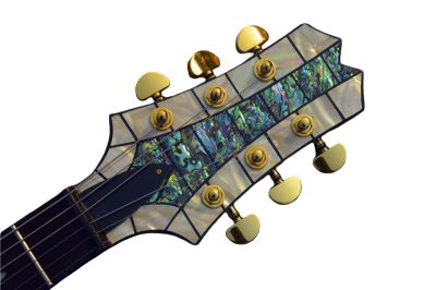 Custom Abyss Mahogany Body In Hand Laid High Grade Mosaic Guitar - Image 7