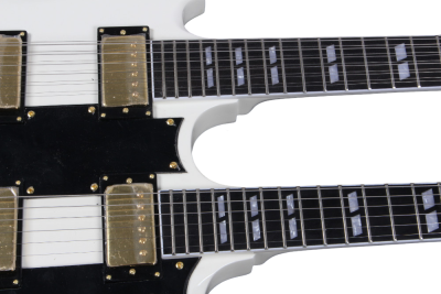Custom Crown SG Don Felder Arctic White Double Neck 12 6 String EDS1275 Electric Guitar - Image 8