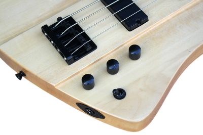 Custom Crown Natural Finish Thunderbird Tom 4 String Bass - Image 4
