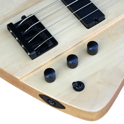 Custom Crown Natural Finish Thunderbird Tom 4 String Bass - Image 4
