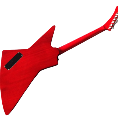 Custom Crown Korina Explorer Cherry Red Electric Guitar - Image 5
