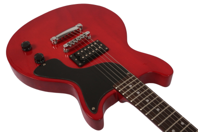 Custom Crown Joe Armstrong Junior Double Cut Red Electric Guitar - Image 5