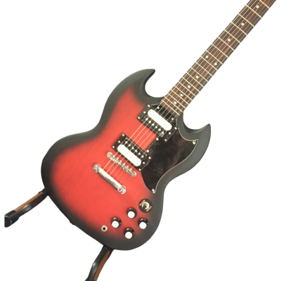 Custom Crown SG Angus Cherry Cardinal Red Burst 6 String Guitar - Image 6
