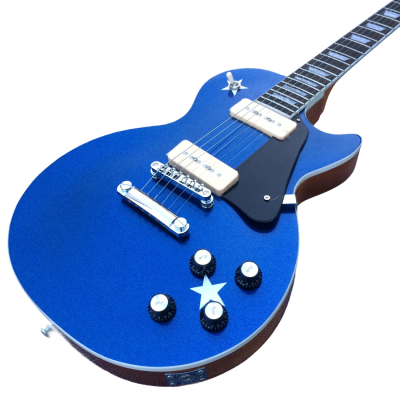 Custom Crown Doodad Dany Metallic Blue Electric Guitar