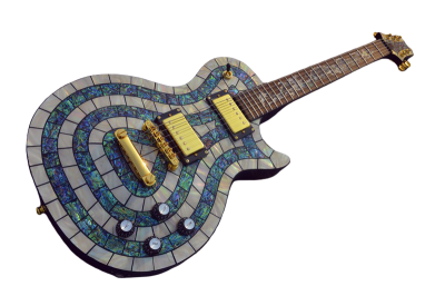 Custom Abyss Mahogany Body In Hand Laid High Grade Mosaic Guitar - Image 8