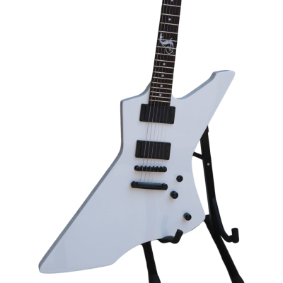 Custom Obsidian Hetfield Snakebyte Snow White Electric Guitar