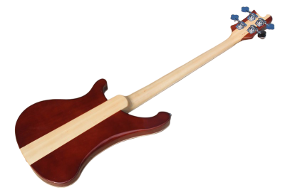 Custom Nova 4003 Mapleglo Center Amber Brown Finish 4 String Bass - Image 4