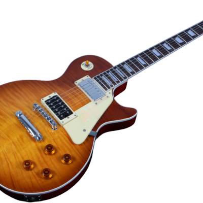 Custom Crown Jimmy Page Iced Tea Finish Flame Maple Top Guitar - Image 5