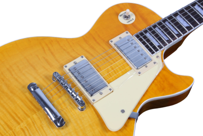 Custom Crown Standard Honeyburst Gradient Flamed Maple Top Electric Guitar - Image 5