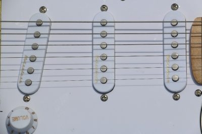 Custom Regent ST Richie Sambora Graffiti Monaco Yellow Tremolo Guitar - Image 2