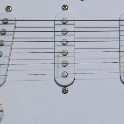 Custom Regent ST Richie Sambora Graffiti Monaco Yellow Tremolo Guitar - Image 2