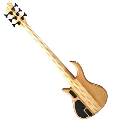 Custom Onyx Patriot Translucent Charcoal Burst Flamed Maple 6 String Bass Multi Fanned Fret - Image 5