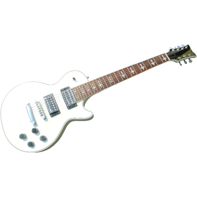 Custom Crown Standard James Iron Cross Fretboard Inlay Alpine White Guitar - Image 5