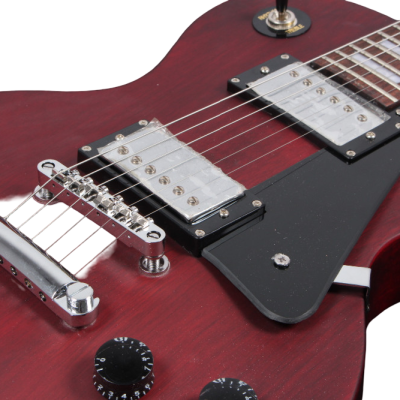 Custom Crown Studio Wine Red Satin Finish Electric Guitar - Image 4