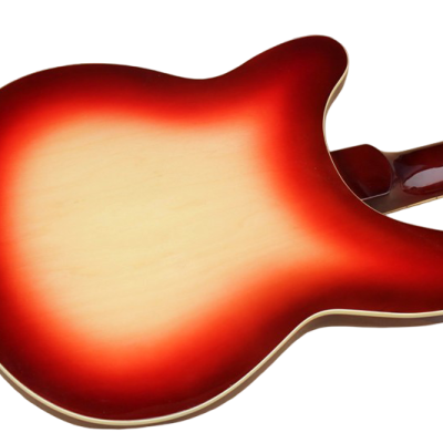 Custom Nova Slash Soundhole Classic Fireglo 360 6 String Guitar - Image 7