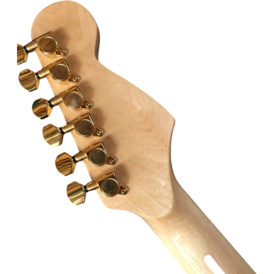Custom Race Satin Transparent Blue Phil Collen PC1 Quilted Maple Top Electric Guitar - Image 4