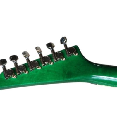 Custom Race KE2 Transparent Green Kelly Electric Guitar KEXQ - Image 4