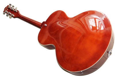 Custom Crown ES-125 Cognac Burst Fhole Archtop P90 Electric Guitar - Image 4