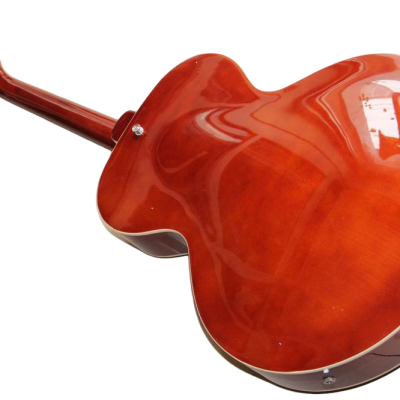 Custom Crown ES-125 Cognac Burst Fhole Archtop P90 Electric Guitar - Image 4