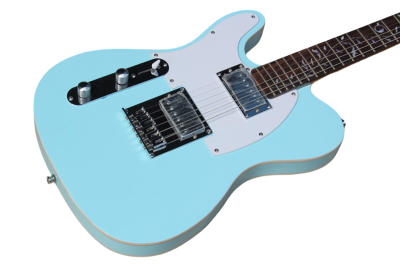 Custom Regent Pastel Daphne Blue Tree Of Life Inlay Electric Guitar Left Handed