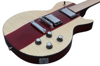 Custom Crown Spotlight Walnut Strip Running Straight Down 6 String Guitar - Image 4