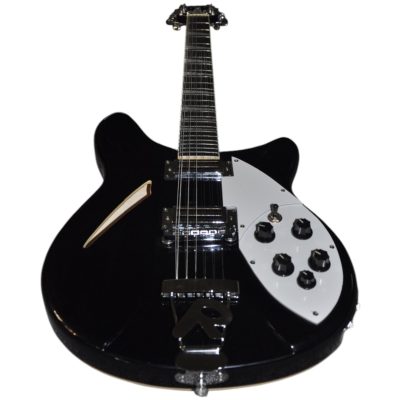 Custom Nova George Jetglo Black 360 12 String Electric Guitar - Image 5