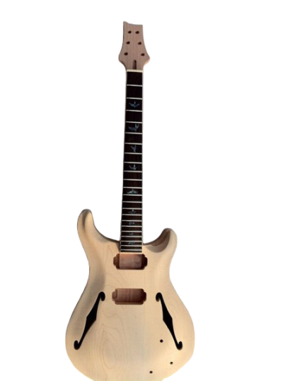 Custom Monarch DIY Unfinished Fhole Guitar Do It Yourself