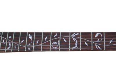 Custom Regent Satin Black Jim Root Tree Of Life Inlay Electric Guitar Left Handed - Image 5