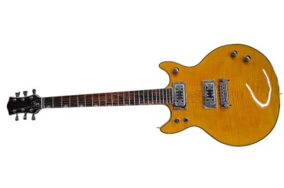 Custom Sovereign G6131MYF Malcolm Young Tiger Maple Top II Jet Electric Guitar - Image 9